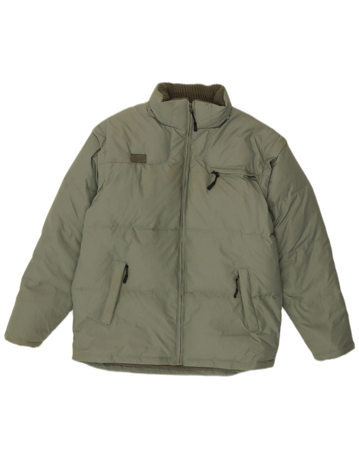 Męska ocieplana kurtka FILA UK 40, duża, zielona poliamid