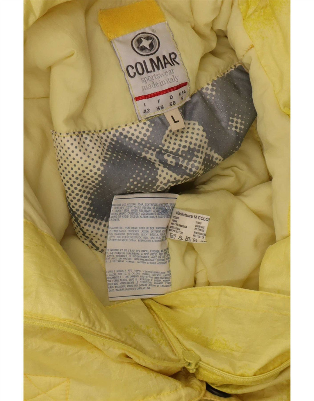 Damski kombinezon narciarski Colmar UK 16, duży, żółty poliester