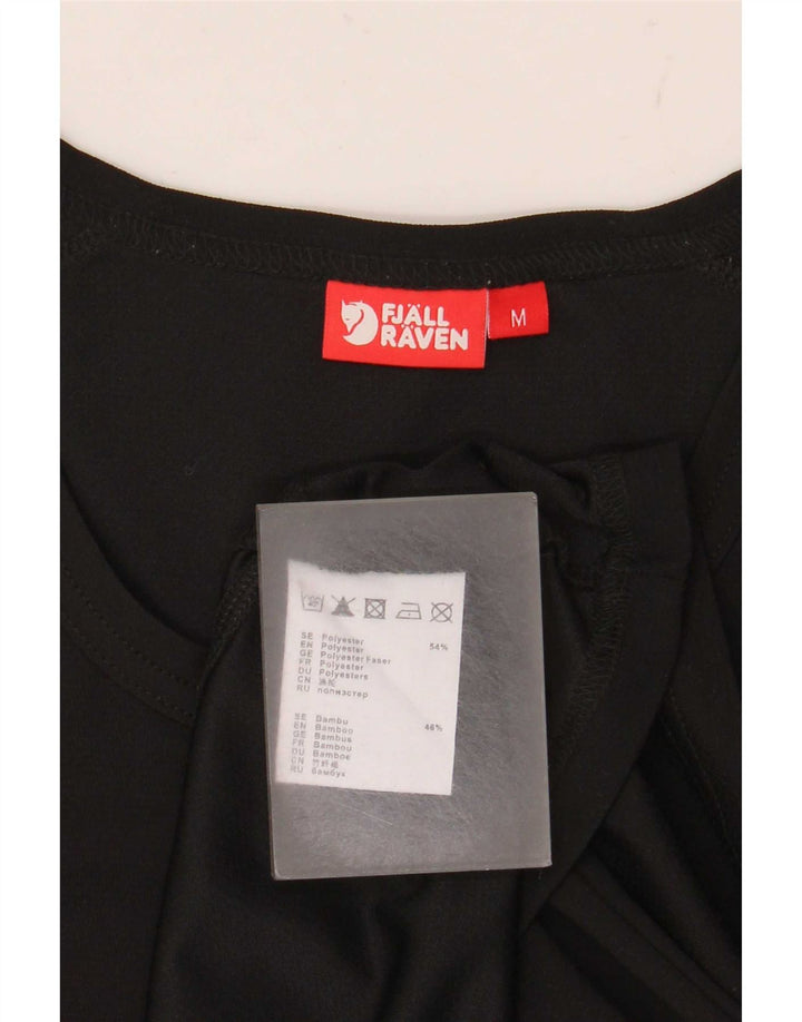 T-shirt damski Fjall Raven Top UK 14, średni czarny poliester