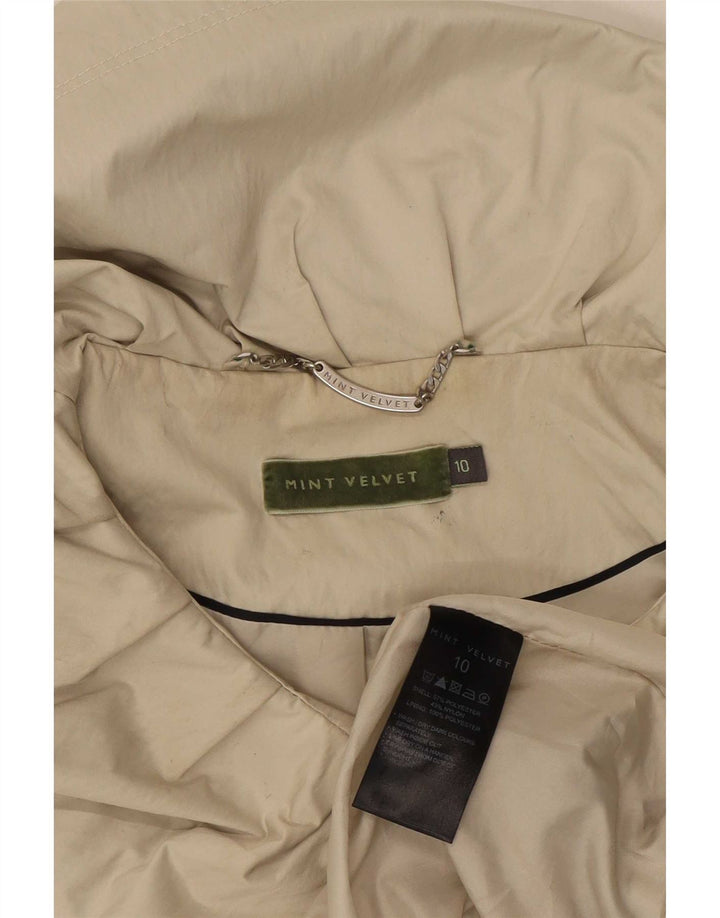 Damska kurtka oversize MINT VELVET typu parka UK 10, mała, beżowa, poliester