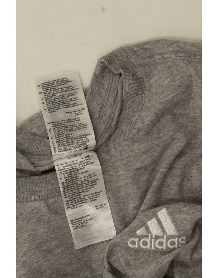 Adidas Męska koszulka Top 2XL Szara bawełna