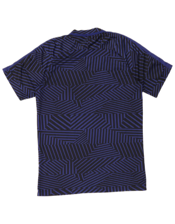 T-shirt męski Nike Dri Fit, średni, granatowy, geometryczny poliester