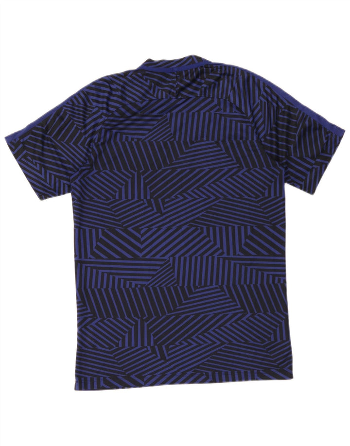T-shirt męski Nike Dri Fit, średni, granatowy, geometryczny poliester