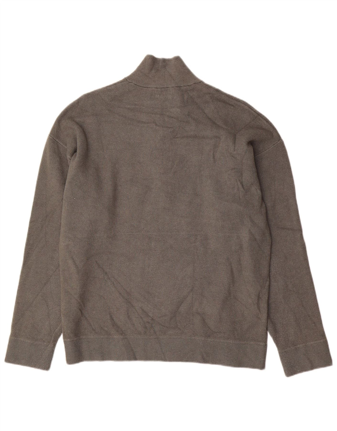 MASSIMO DUTTI Męski sweter zapinany na zamek XL, szara wiskoza