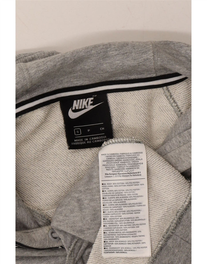 NIKE Mens Graphic Hoodie Jumper Small Grey Cotton Vintage Nike and Second-Hand Nike from Messina Hembry 