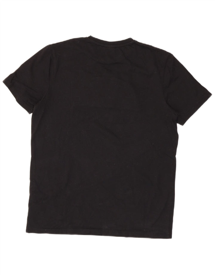Męski T-shirt z grafiką Ellesse, duży, czarny, bawełniany