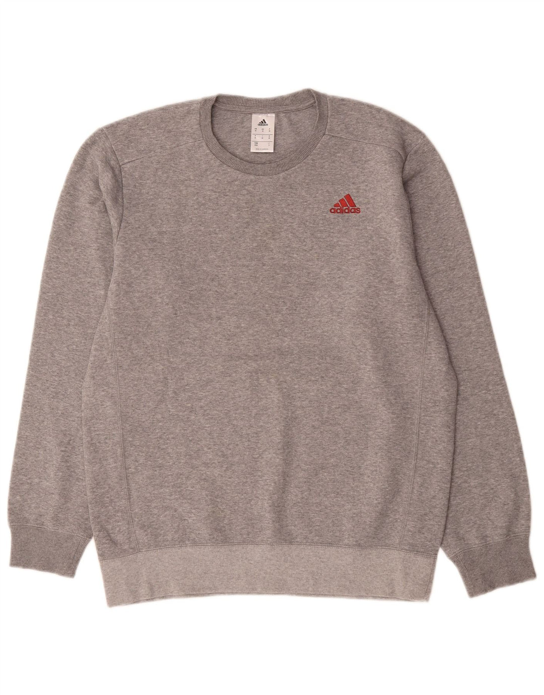 Bluza męska Adidas, średnia, szara, nakrapiana bawełna