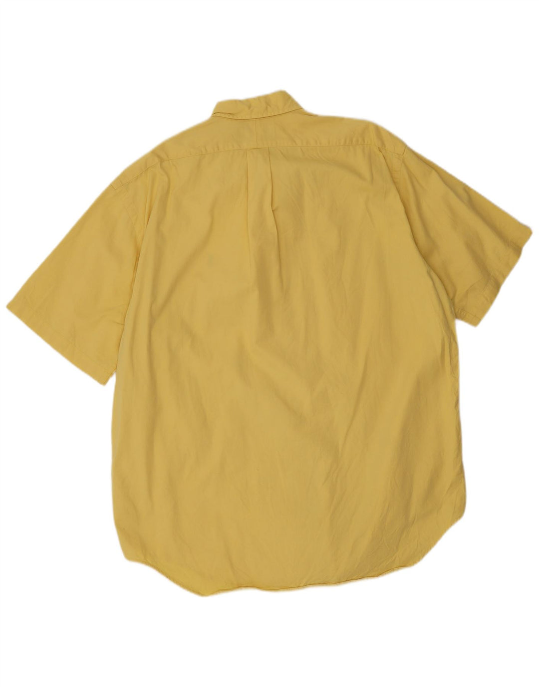 Męska koszula z krótkim rękawem Ralph Lauren, duża, żółta, bawełniana