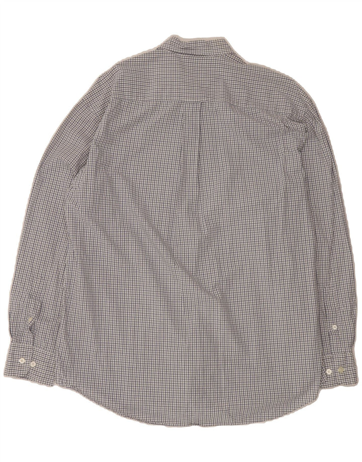 NAUTICA Mens Shirt XL Grey Check Cotton Vintage Nautica and Second-Hand Nautica from Messina Hembry 