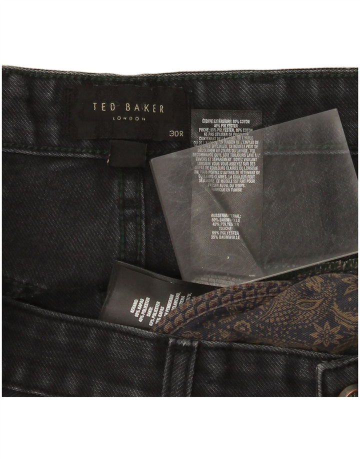 Damskie jeansy slim Ted Baker W30 L31, czarne, bawełniane