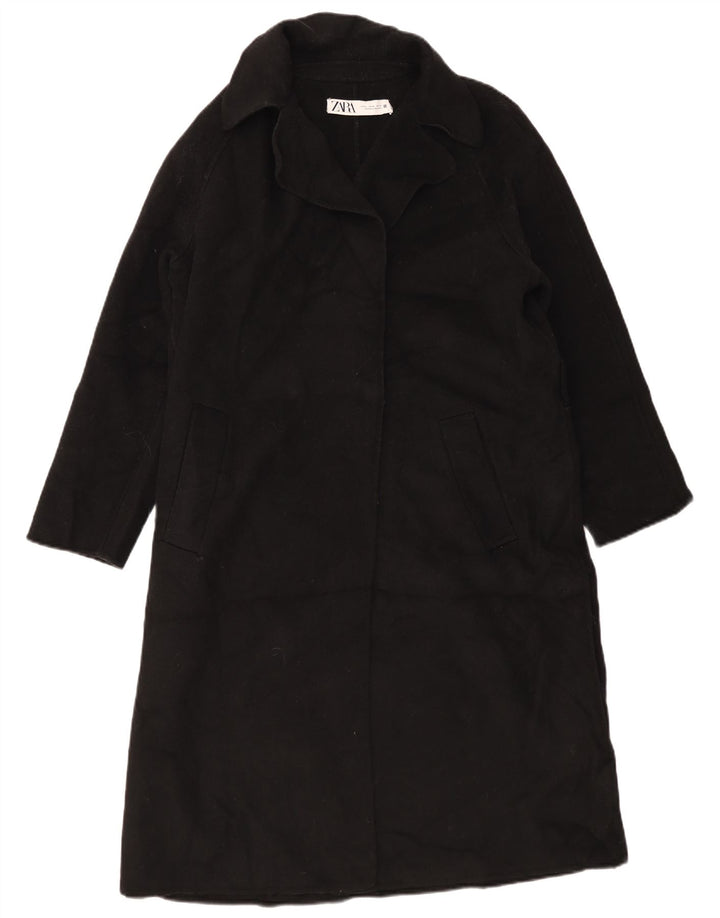 Damski płaszcz oversize Zara UK 14, średnia czarna wełna
