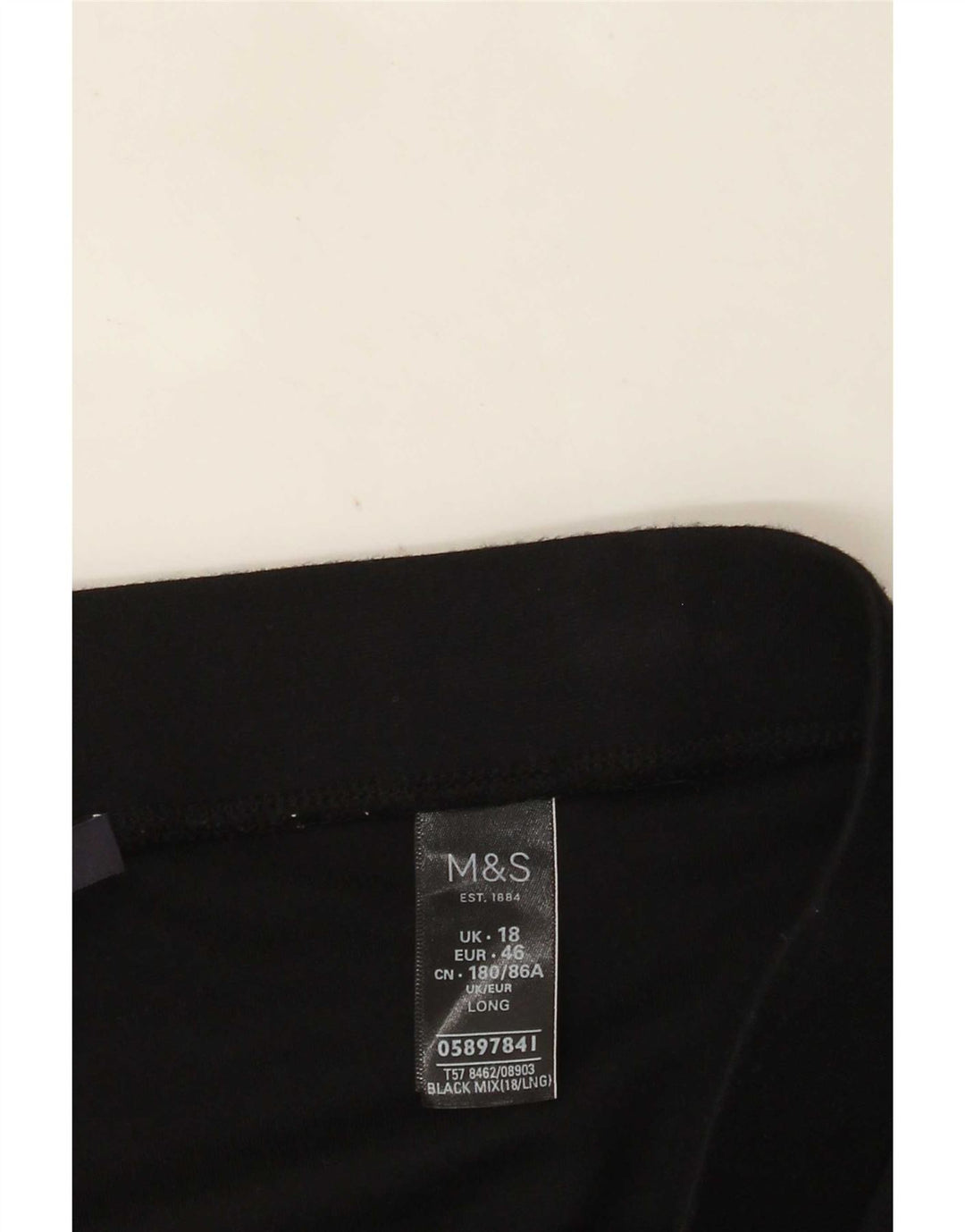 Legginsy damskie Marks & Spencer UK 18 XL, czarna wiskoza
