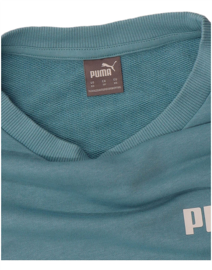 Damski sweter oversize z grafiką PUMA UK 6 XS w kolorze niebieskim