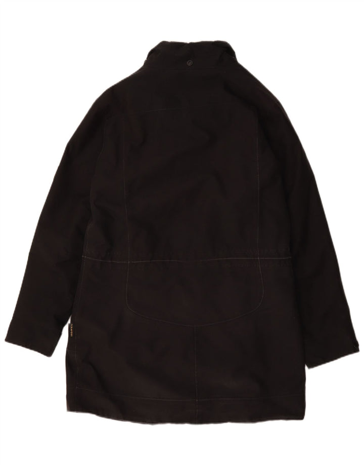 Damski płaszcz wiatrówkowy Jack Wolfskin UK 12/14, średni czarny poliester