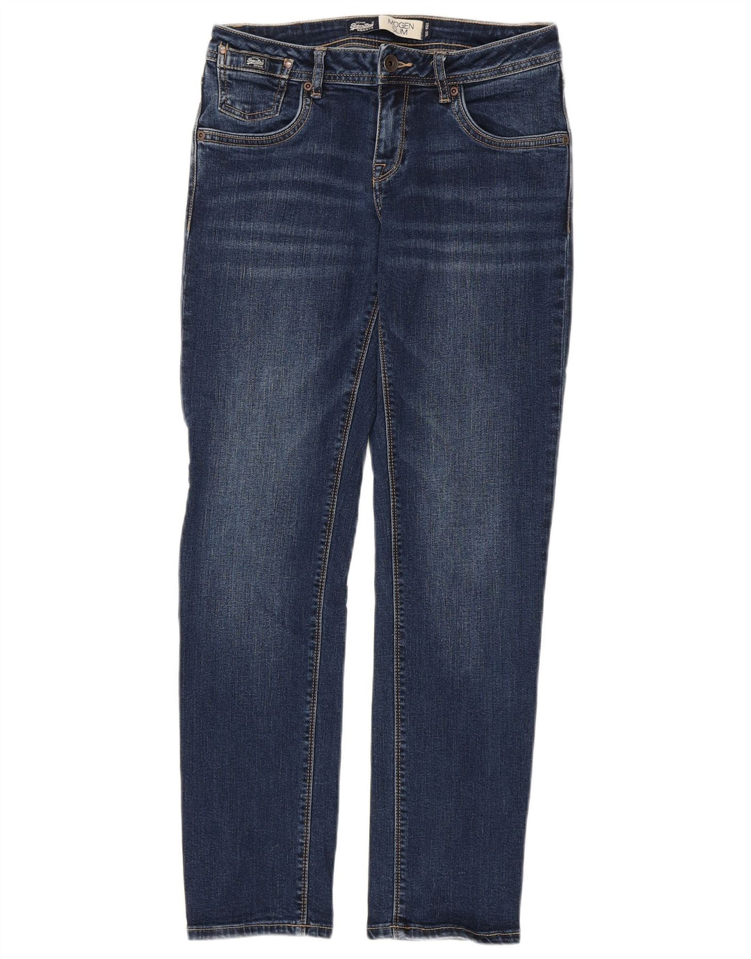 Damskie jeansy Superdry Imogen Slim W28 L30 Niebieskie, bawełniane