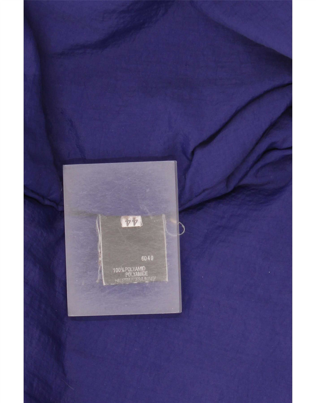 Vintage damski płaszcz wiatrówka z kapturem, oversize, EU 44 XL, beżowy poliamid