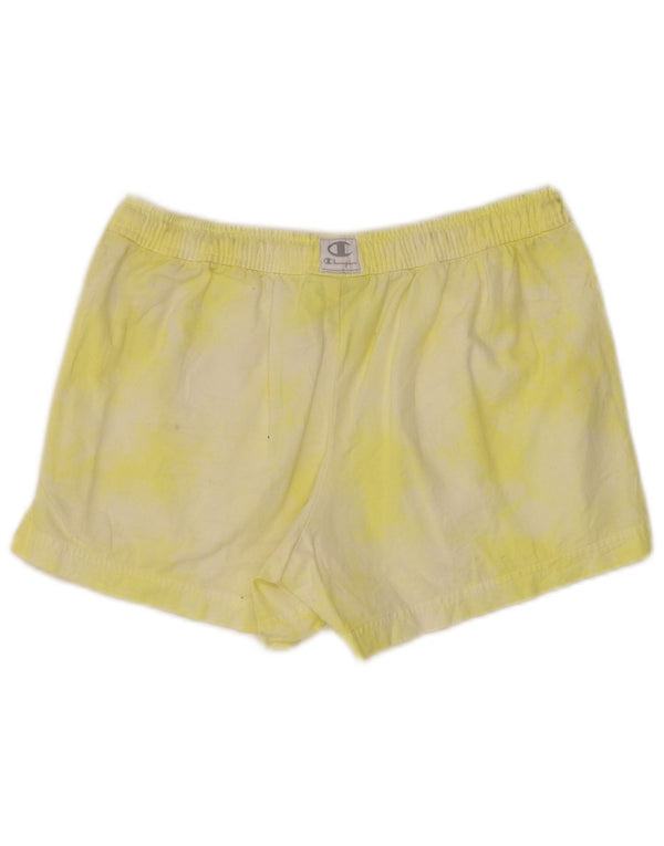 Damskie spodenki sportowe Champion UK 6 XS, żółta bawełna Tie Dye