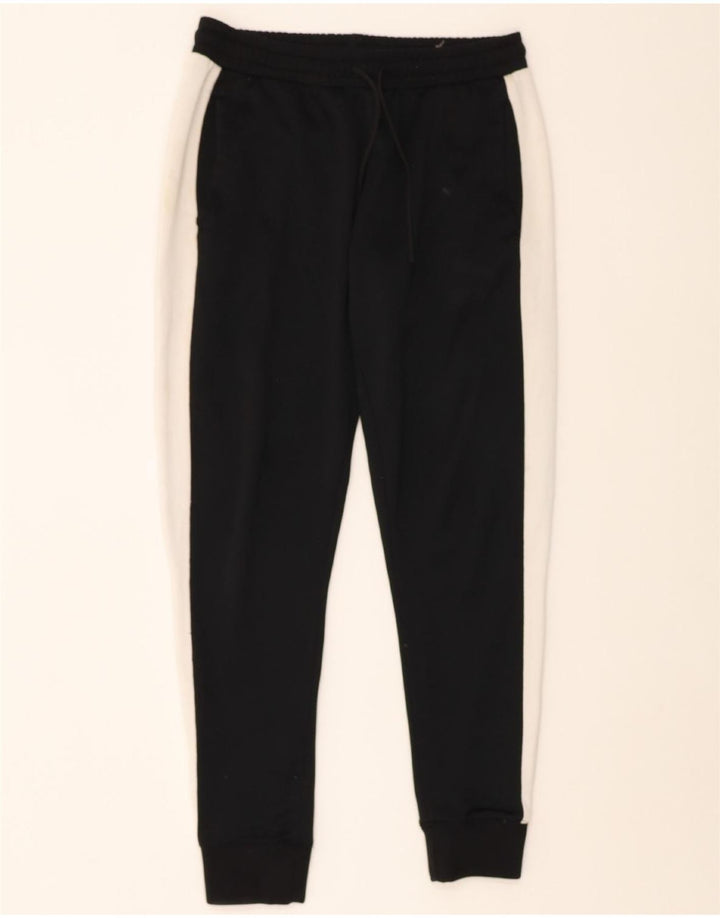 PUMA Womens Tracksuit Trousers Joggers UK 14 Medium  Black Colourblock Vintage Puma and Second-Hand Puma from Messina Hembry 