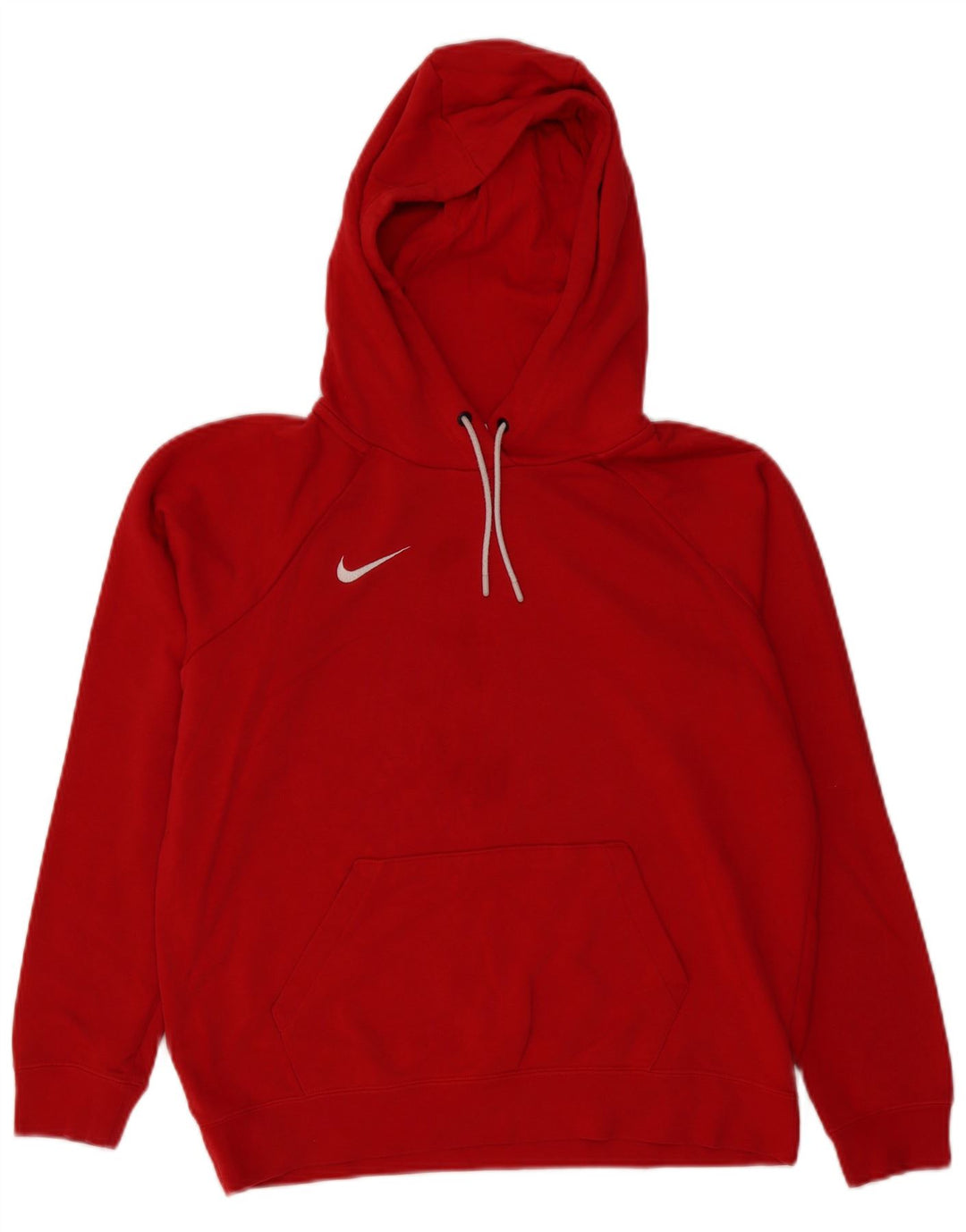 Damski sweter oversize z kapturem Nike, UK 14, średni czerwony, bawełniany