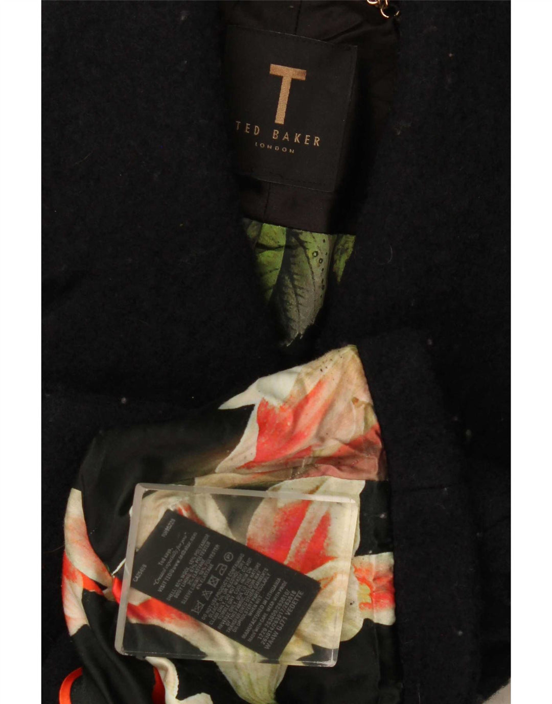 Kurtka bolerko damskie Ted Baker UK 8 Small, czarna, wełniana