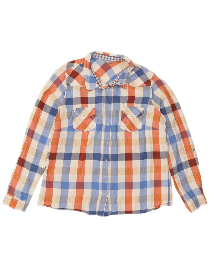 Marks & Spencer Damska koszula flanelowa UK 12 w średnią wielobarwną kratkę