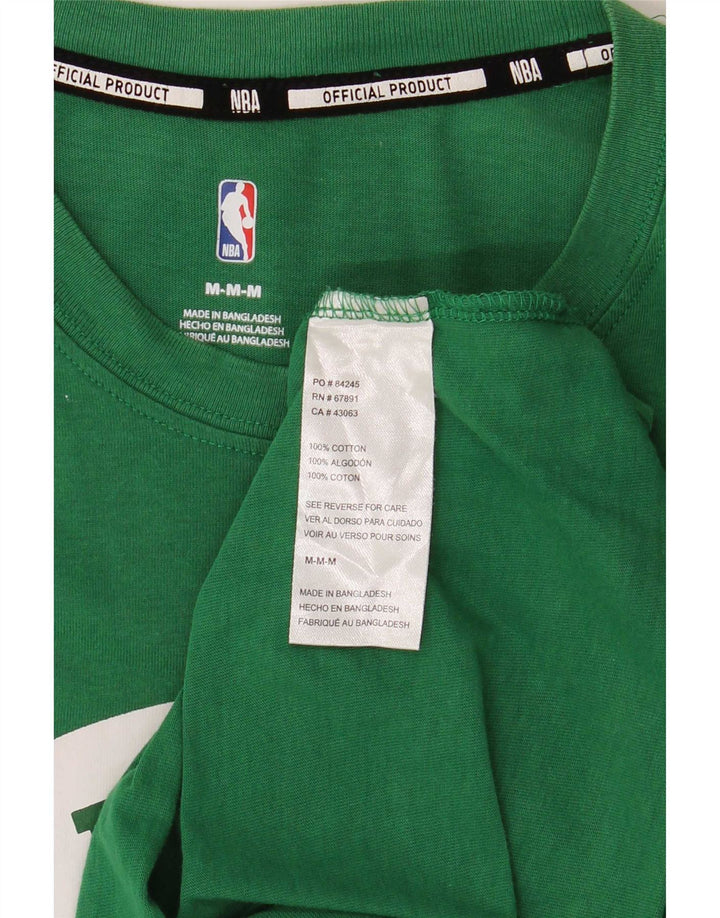 Męska koszulka NBA Celtics z grafiką, średnia, zielona bawełna