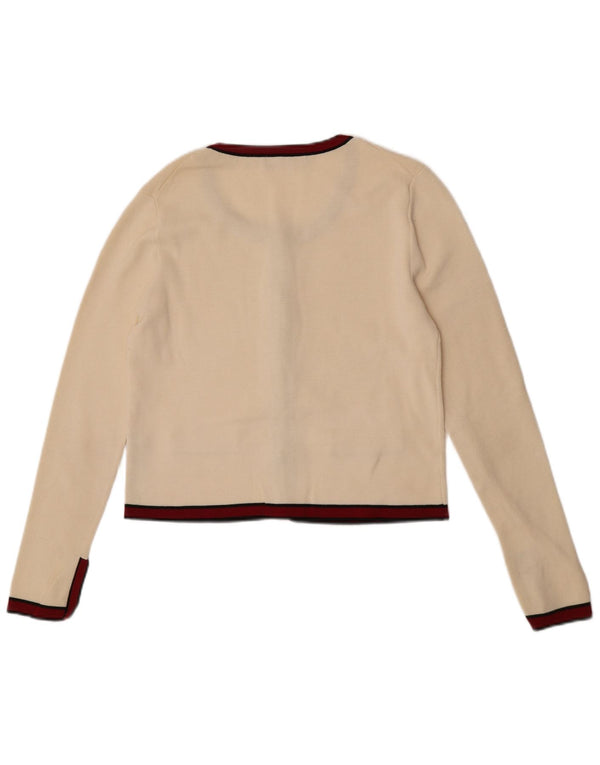 Sweter damski Zara Crop Cardigan UK 12 Medium Off White
