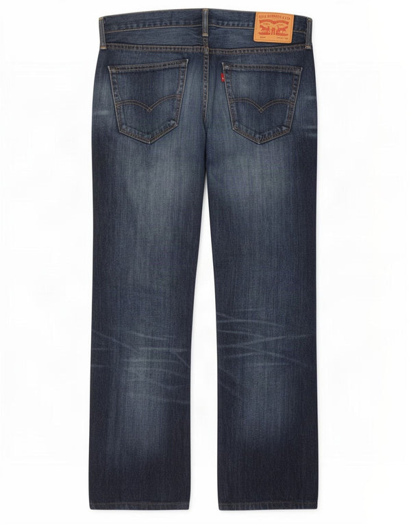 Męskie jeansy Levi's 527 Bootcut W34 L31 Granatowa bawełna