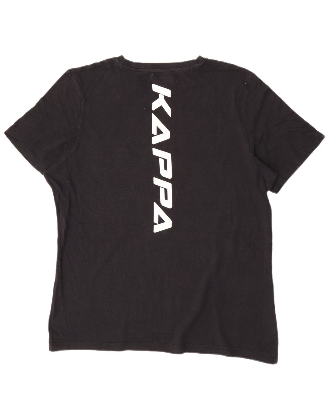 Męski T-shirt z grafiką Kappa, duży, czarny