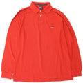 Męska koszulka polo z długim rękawem PETER HADLEY, 2XL, czerwona, bawełniana