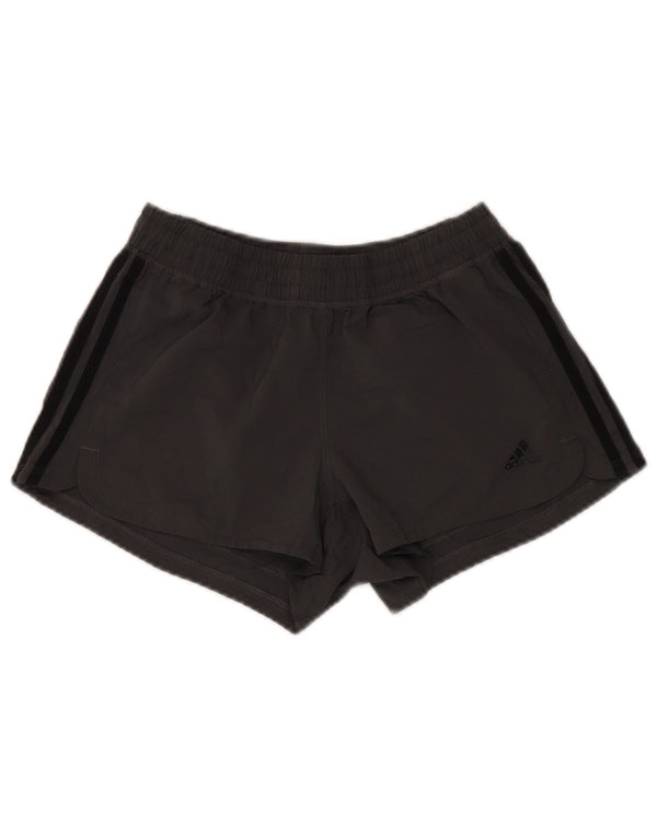 Damskie spodenki sportowe ADIDAS Aeroready UK 8, małe, szare, poliestrowe