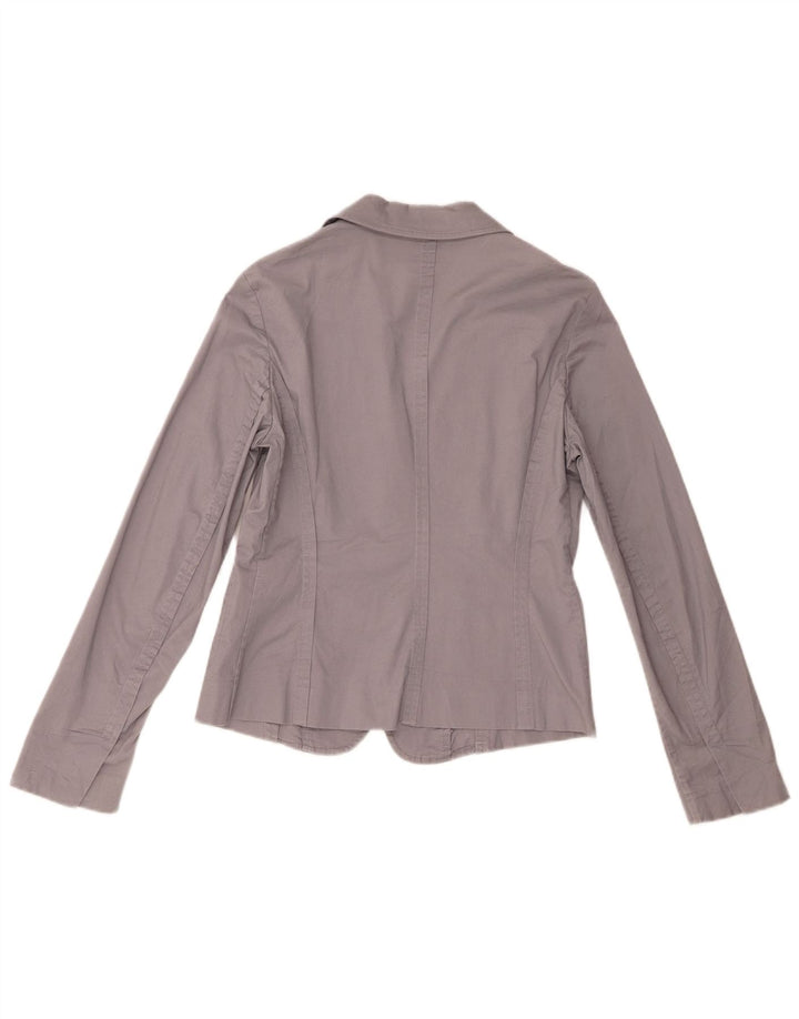 Damska marynarka Benetton zapinana na 3 guziki IT 42, średnia szara bawełna