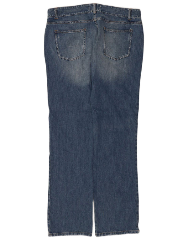 Damskie dżinsy Benetton w trudnej sytuacji, proste IT 48 XL W32 L34, niebieska bawełna