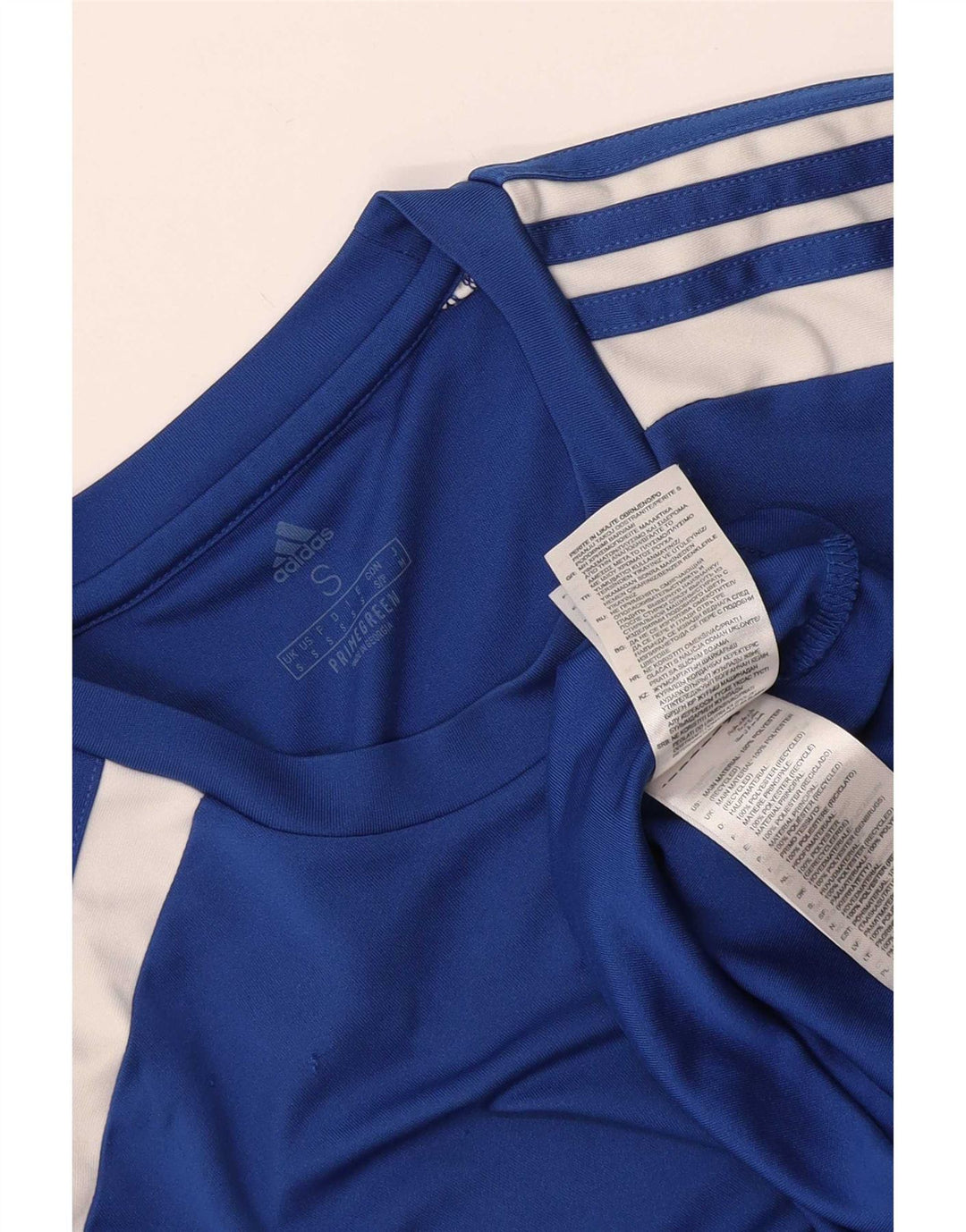 Adidas Męski T-shirt Aeroready Top Mały Niebieski Poliester z blokami kolorów