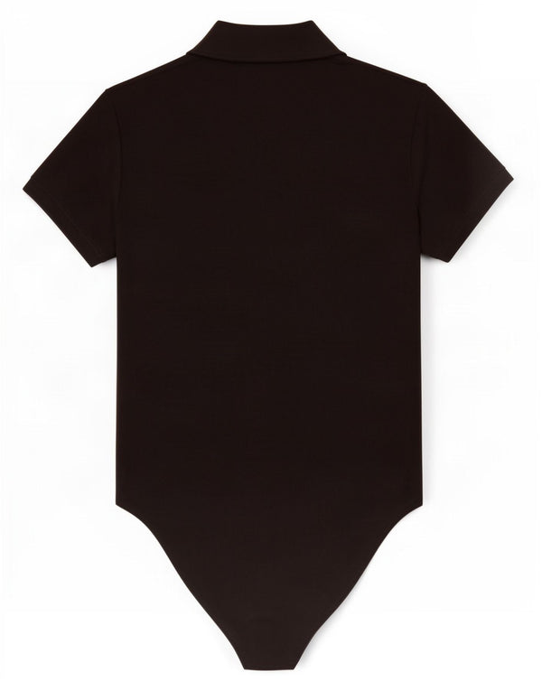 Damskie body koszulowe Zara UK 14, duże, czarne, poliestrowe