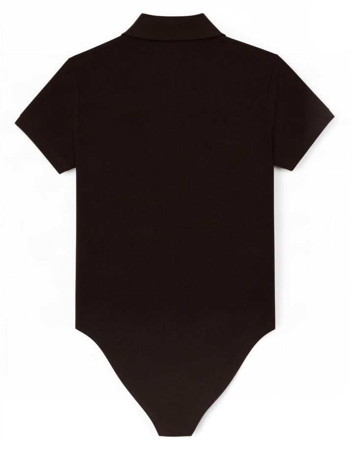 Damskie body koszulowe Zara UK 14, duże, czarne, poliestrowe