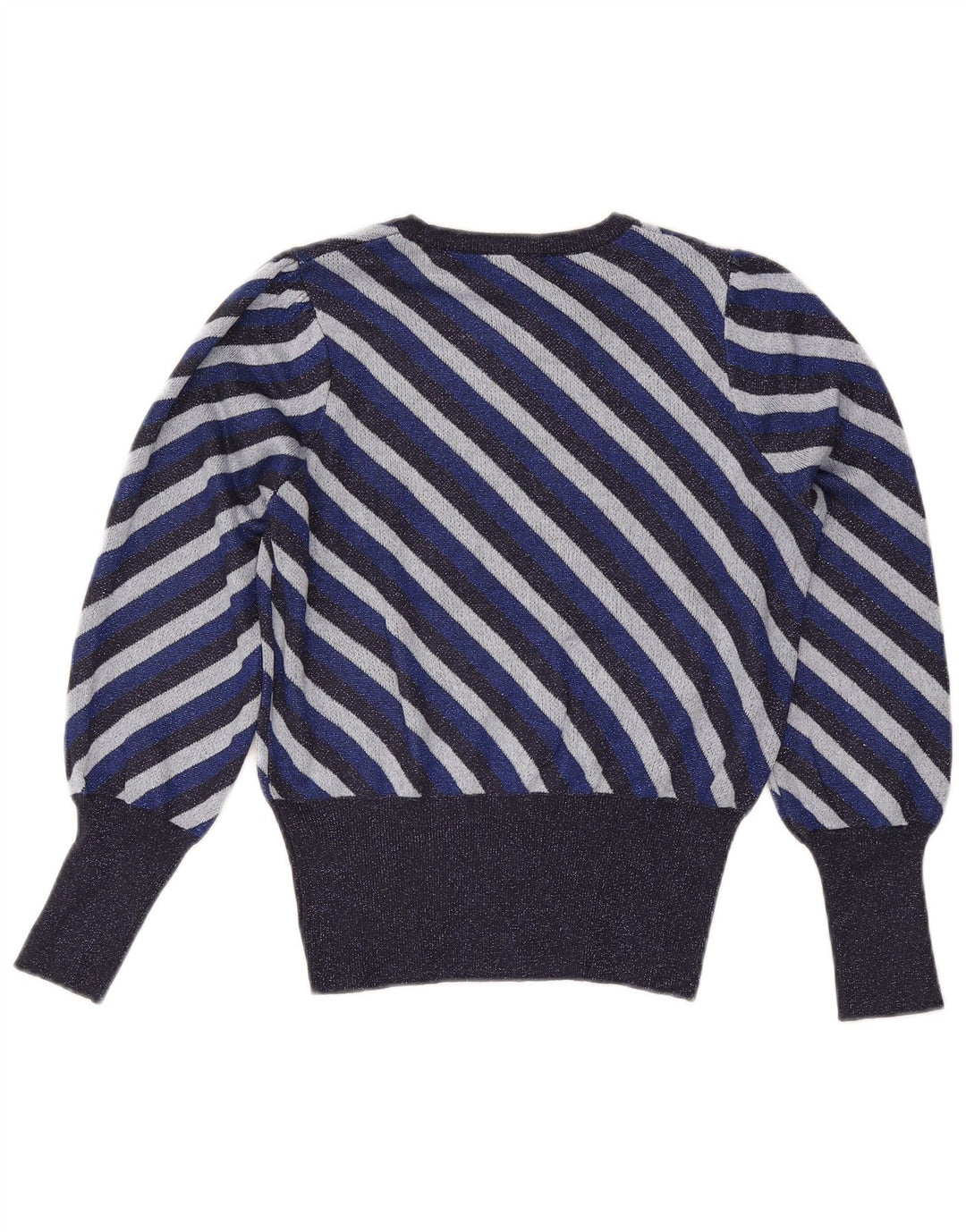 Marks & Spencer Damski sweter z dekoltem w łódkę, UK 12, średni granatowy