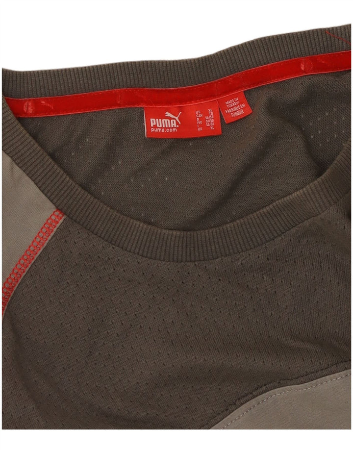 Męska koszulka Puma Ducati z grafiką, góra XL, szary, blok kolorów