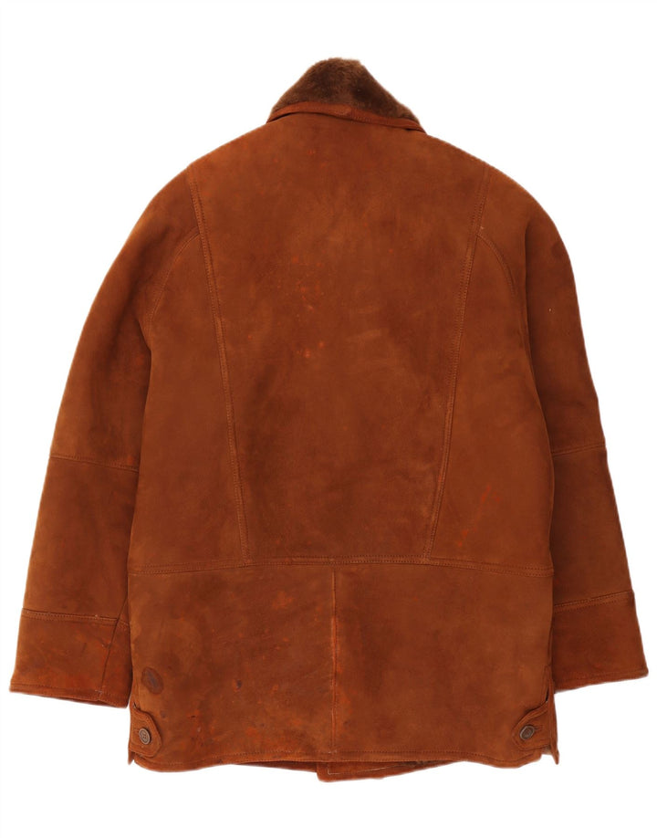 Vintage męska kurtka Shearling IT 46 Small Brown Shearling