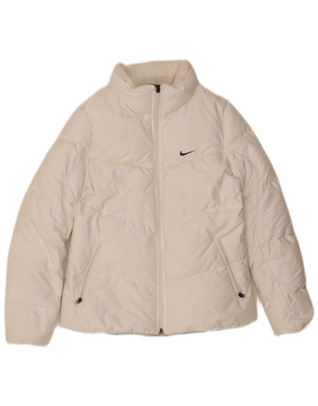 Damska ocieplana kurtka Nike UK 10/12 Średni biały poliester