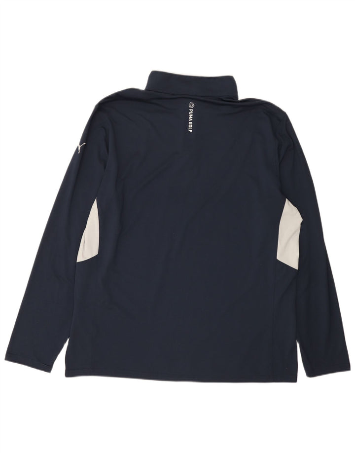 Męski dres Puma z zamkiem błyskawicznym i bluzą XL w kolorze granatowym