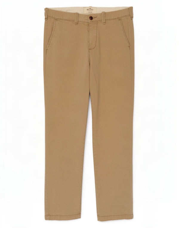 Spodnie męskie Hollister Slim Chino W30 L32 Beżowa bawełna