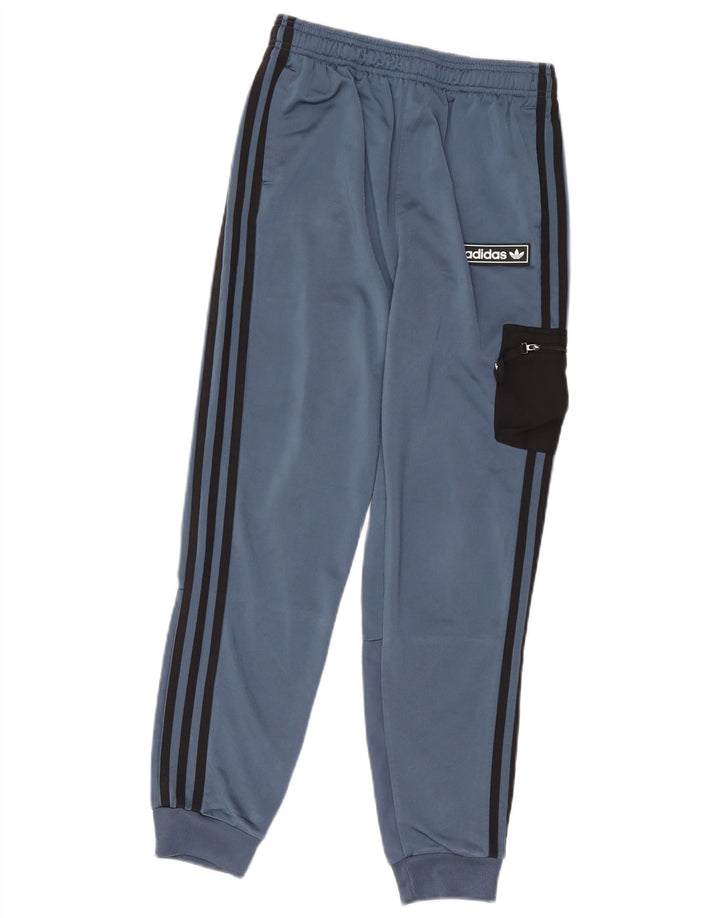 Adidas Chłopięce Spodnie Dresowe Joggery 13-14 Lat Niebieski Poliester