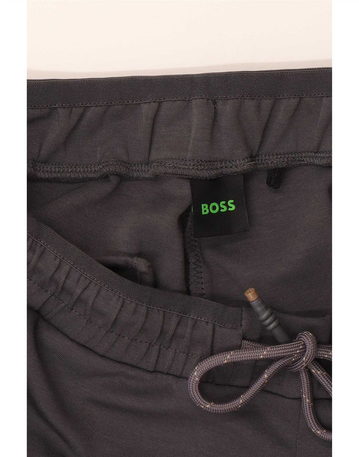 Męskie spodnie dresowe Hugo Boss, duże, szare, bawełniane