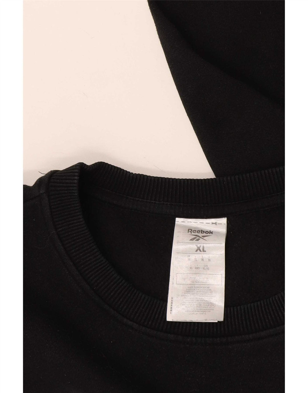 Męska bluza z grafiką Reebok XL, czarna, bawełniana