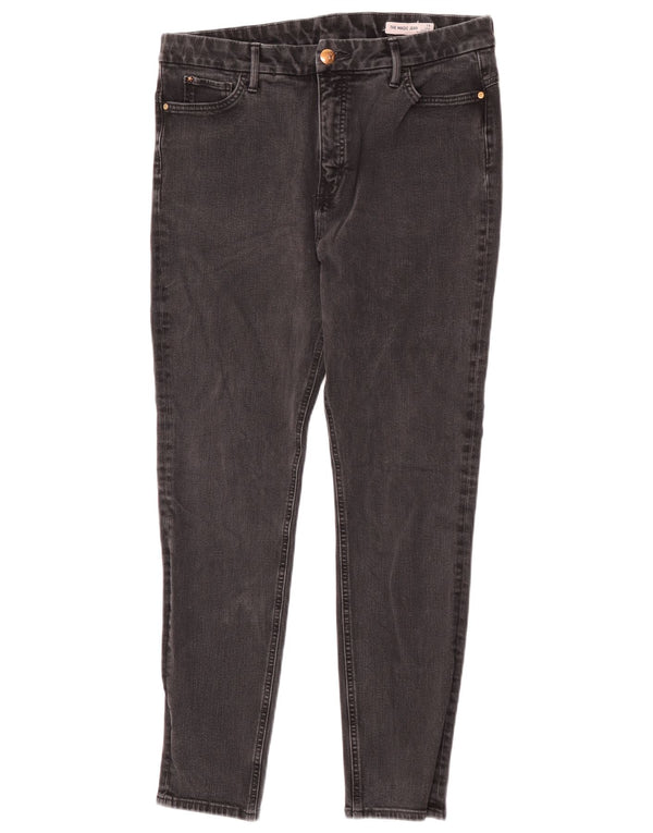 Marks & Spencer Damskie The Magic Skinny Jeans UK 16 Duże W34 L28 Czarne