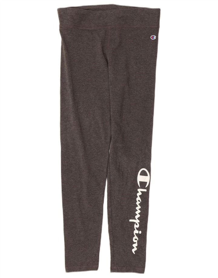 Damskie legginsy Champion Graphic UK 14, duże, szare, bawełniane