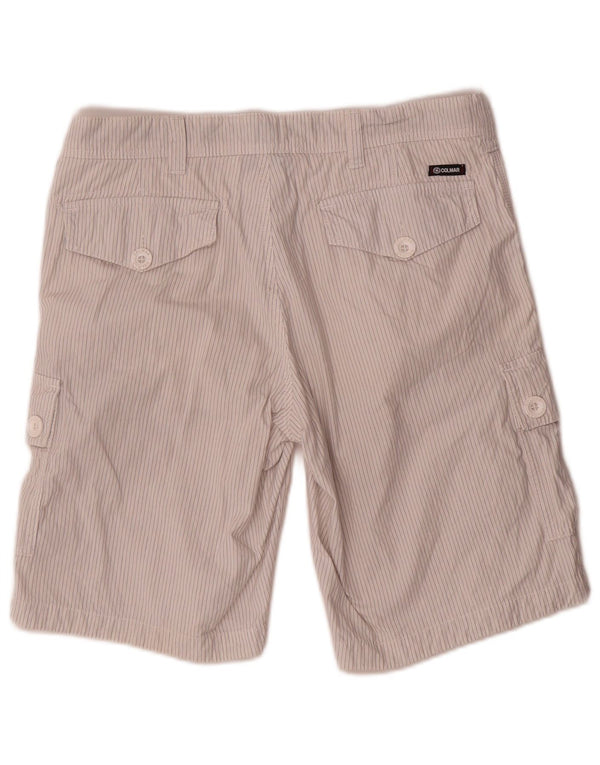 Męskie spodenki cargo Colmar IT 48 Medium W32 Szara bawełna w prążki