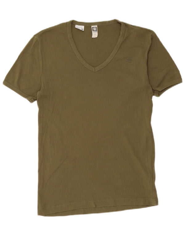 T-shirt damski G-Star Top UK 10, mały, bawełniany khaki