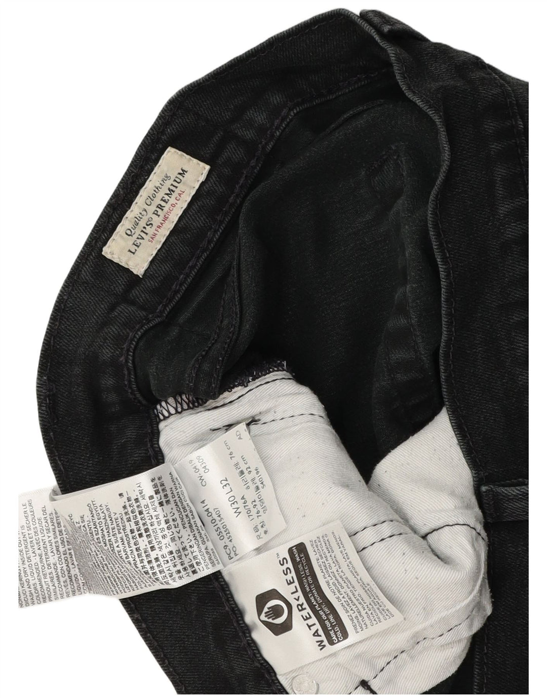Damskie jeansy Levi's 511 Slim W30 L30 Czarna bawełna